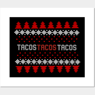 Tacos Christmas Ugly Posters and Art